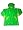 Puddle Duds by Cartwheels USA - Boys Hooded Raincoat, Bright Green, Gold (Size 6X/7)