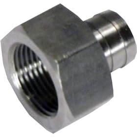 Clearance 1/2" Female NPT x 7/16" Hose Adapter Stainless Steel 304 1/2" Female NPT x 1/2" Hose Barb