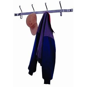 Enclume HCR4 Finishing Touches Hat and Coat Rack, Hammered Steel by