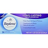 Replens Long Lasting Vaginal Feminine Moisturizer - 14 Applications and One reusable applicator 1.23 OZ ea