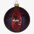 Saint John's Red Storm 3.5" Collegiate Glass Basketball Holiday Ornament - NCAA College Athletics