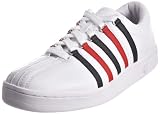 K-Swiss Men's Classic White/Blue/Red Trainer 02248-130-M 7.5 UK