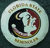 Florida State University seminoles go noles FSU white tire cover, Size SMALL