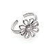 Eve's Addiction CZ Daisy Sterling Silver Toe Ring