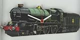 Steam Train King George V Shaped Wall Clock Ideal Novelty Clock Gift