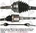 Automotive : A1 Cardone 60-3385 Constant Velocity Half Shaft Assembly