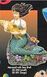 RESIN ORNAMENT - MERMAID W/SEASHELL SMALL