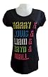 1D One Direction Roll Call Black Night Shirt for women