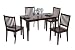 Kitchen & Housewares : 5 Piece Shaker Dining Set, Espresso