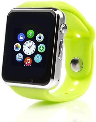 Smart Watch C01 Choigle Fashion Bluetooth GSM Touch Screen Smart Watch Anti Lost Call Log for IOS(Partial Function)Android (Full Fuction) Mobile Phone with Camera Support SIM Card TF Card Green
