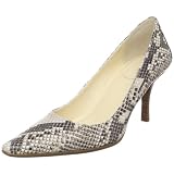 Classic Python 1960's Shoes Print Open-Toe Pump
