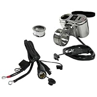 EKLIPES EK1-110 Chrome Cobra Ultimate Motorcycle USB Charging System