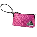 NBA Minnesota Timberwolves Pink Quilted Wristlet