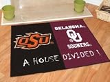 Oklahoma State Cowboys House Divided Rug Mat
