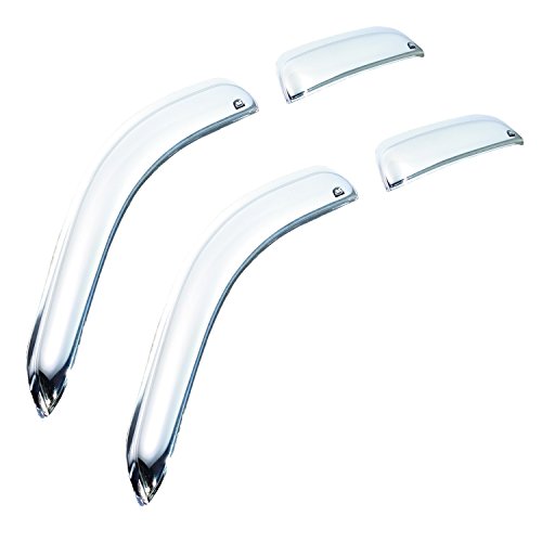 Auto Ventshade 684155 Chrome Ventvisor Window Deflector, 4 Piece