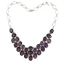 Amethyst Gemstone Sterling Silver Chain Necklace f&hellip ShalinIndia