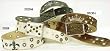 Neves 100% Full Grain Leather Complete Hand Painted Belts w/ Large Eyelets and Studded Leather Buckle