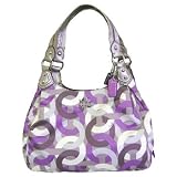 41P0jIDGStL. SL160  Coach Signature Op Art Maggie Shoulder Bag Violet Multi Reviews