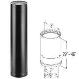 Buy 7'' DVL 29'' - 46'' Double-Wall Telescoping Black Stove Pipe - 8746 by Dura-Vent&node=1055398