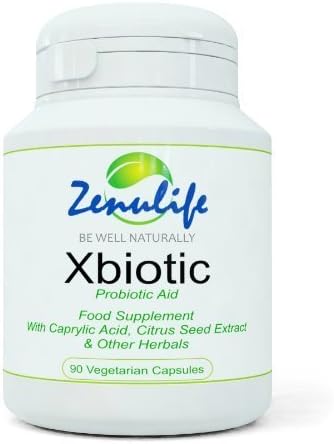 Zenulife Xbiotic Anti Candida Cure Thrush/ Yeast/ Fungal and Bacterial Infections - Pack of 60 Capsules by Secure Global