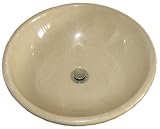 beautiful Crema Verona marble stone bathroom sink above vanity