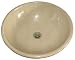 beautiful Crema Verona marble stone bathroom sink above vanity
