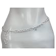 Valentine Day Gift Silver Belly Chain Length 35 inches (b262)