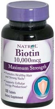 New - Natrol Biotin - 10000 mcg - 100 Tablets
