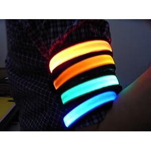高輝度 LED アーム バンド (2. スカイブルー 水 色)
