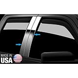 Made in USA! Fit 2002-2008 Dodge Truck Quad Cab Stainless Steel Door Pillar Posts Chrome Cover Window Trim-4pc