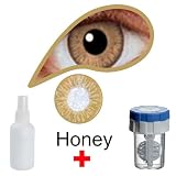MesmerEyez Naturalz Honey Coloured Disposable Contact Lenses Lens 1 Month Very High Quality