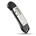 LifeFly Digital Accurate Instant Read Cooking Thermometer Black Handle Foldable Probe