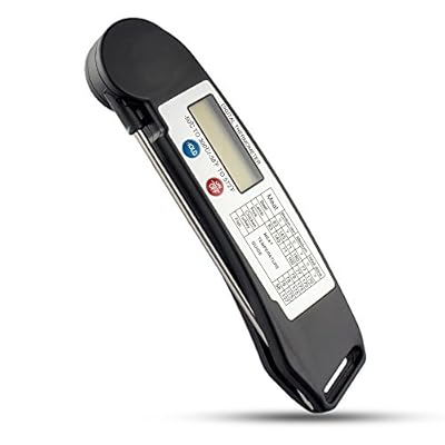 LifeFly Digital Accurate Instant Read Cooking Thermometer Black Handle Foldable Probe