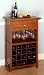 Kitchen & Housewares : Winsome 94441 Walnut Beechwood WINE CABINET GLASS 20 BTL