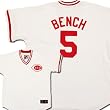 Reds ANY NAME Cooperstown Fan White Replica Baseball Jersey by Majestic