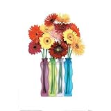 (24x36) Colorful Flowers (In Vases) Art Poster print