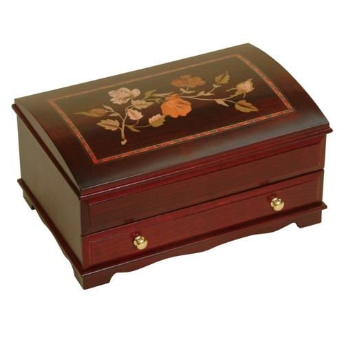 Mele Cherry Finish Jewelry Box - Angelyna