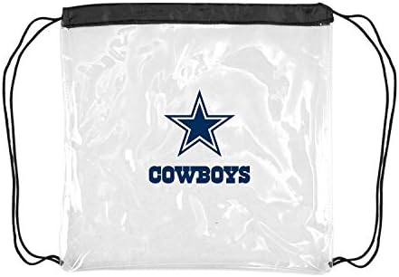 Dallas Cowboys Clear Drawstring Cinch Sack Bag