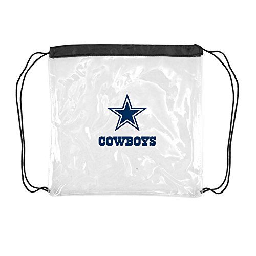 Dallas Cowboys Clear Drawstring Cinch Sack Bag