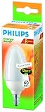 Kitchen & Housewares : Philips Energy Saving Lightbulb, 12 watt, SES Cap, Softone, Candle Shape, 1 Pack