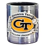 Georgia Tech Yellow Jackets Stainless Steel Beverage Can Cooler - NCAA College Athletics Fan Shop Sports Team Merchandise
