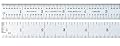 Starrett C604RE-6 6-Inch Steel Rule with Inch Graduations