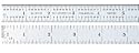 Starrett C604RE-6 6-Inch Steel Rule with Inch Graduations