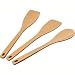 A di Alessi Pots&Pans Kitchen Spoons, Beech Wood, Set of 3, (AJM27SET)