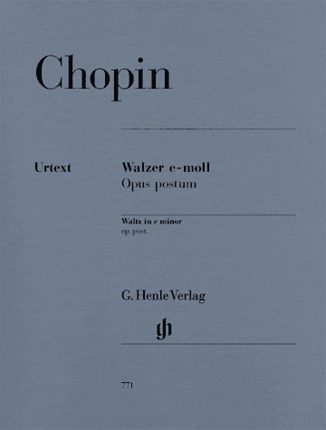 Chopin: Waltz e minor op. post. (Henle Music Folios)From Henle