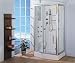 LineaAqua Isabella 44 x 32 Steam Shower Enclosure Rectang 6 Body Sprays, Hand Shower, Foot Massage, Acrylic Seat, RIGHT CORNER INSTALL ONLY!