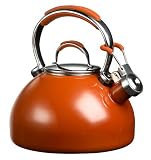  : KitchenAid Gourmet Essentials 2-Quart Porcelain Tea Kettle, Terra Cotta