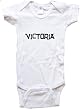 VICTORIA / Hurry Up - Name-series - White or Pink Onesie / Baby T-shirt