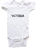 VICTORIA / Hurry Up - Name-series - White or Pink Onesie / Baby T-shirt