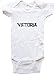 VICTORIA / Hurry Up - Name-series - White or Pink Onesie / Baby T-shirt